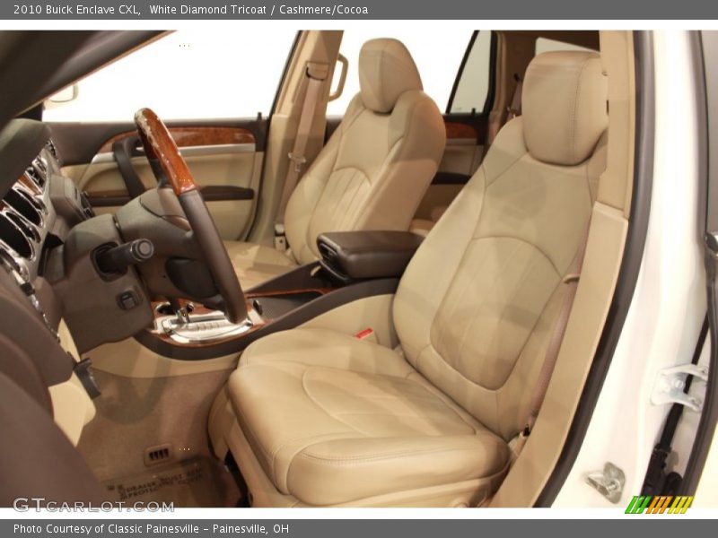 White Diamond Tricoat / Cashmere/Cocoa 2010 Buick Enclave CXL