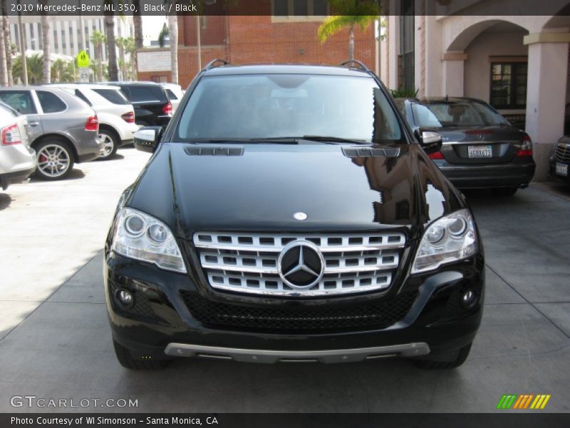 Black / Black 2010 Mercedes-Benz ML 350