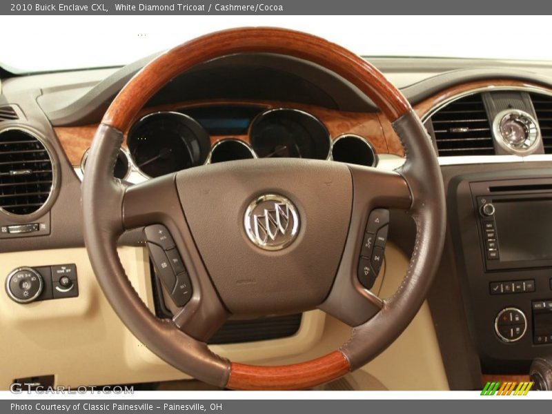White Diamond Tricoat / Cashmere/Cocoa 2010 Buick Enclave CXL