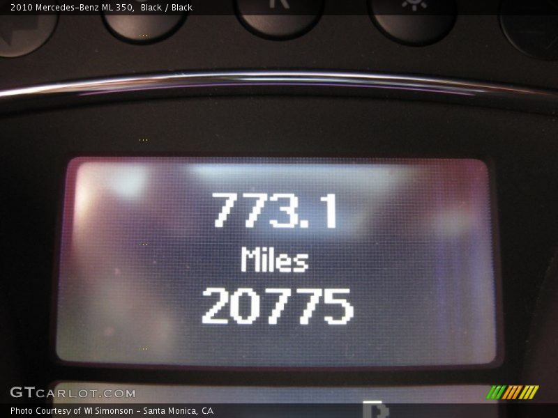 Black / Black 2010 Mercedes-Benz ML 350
