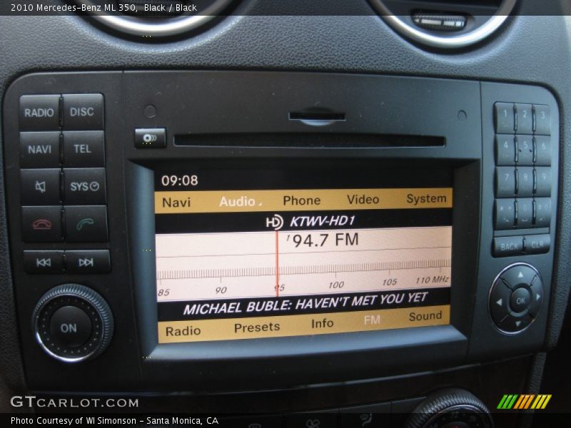 Black / Black 2010 Mercedes-Benz ML 350