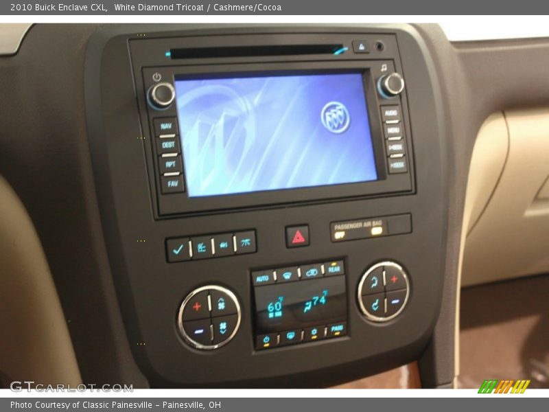 White Diamond Tricoat / Cashmere/Cocoa 2010 Buick Enclave CXL