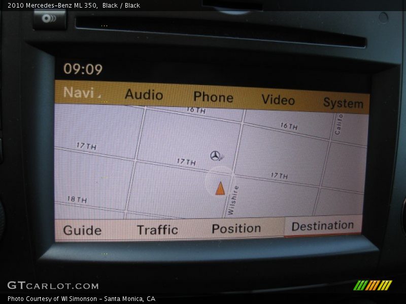 Black / Black 2010 Mercedes-Benz ML 350