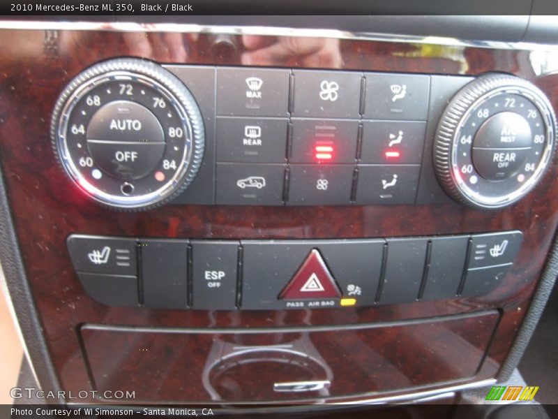 Black / Black 2010 Mercedes-Benz ML 350