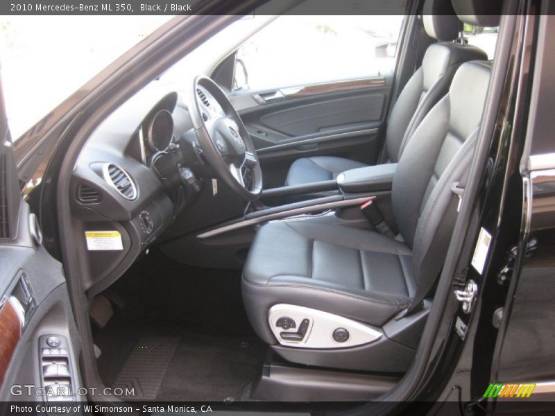 Black / Black 2010 Mercedes-Benz ML 350