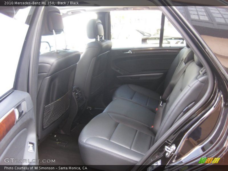 Black / Black 2010 Mercedes-Benz ML 350