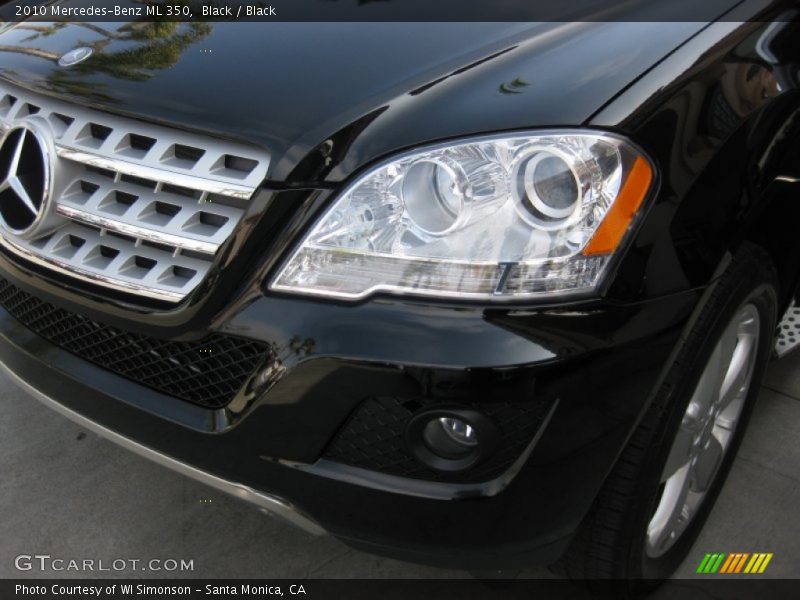 Black / Black 2010 Mercedes-Benz ML 350