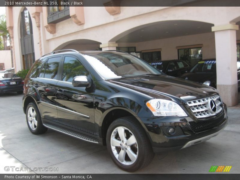 Black / Black 2010 Mercedes-Benz ML 350