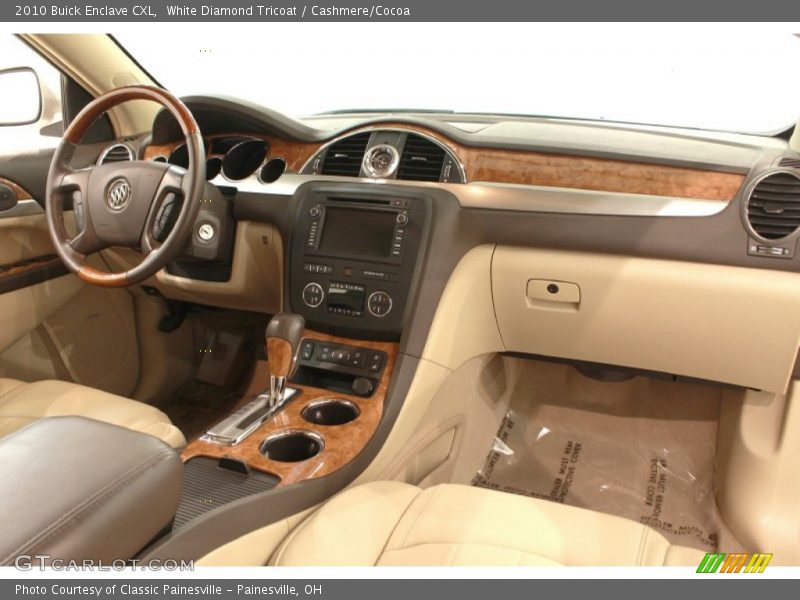 White Diamond Tricoat / Cashmere/Cocoa 2010 Buick Enclave CXL