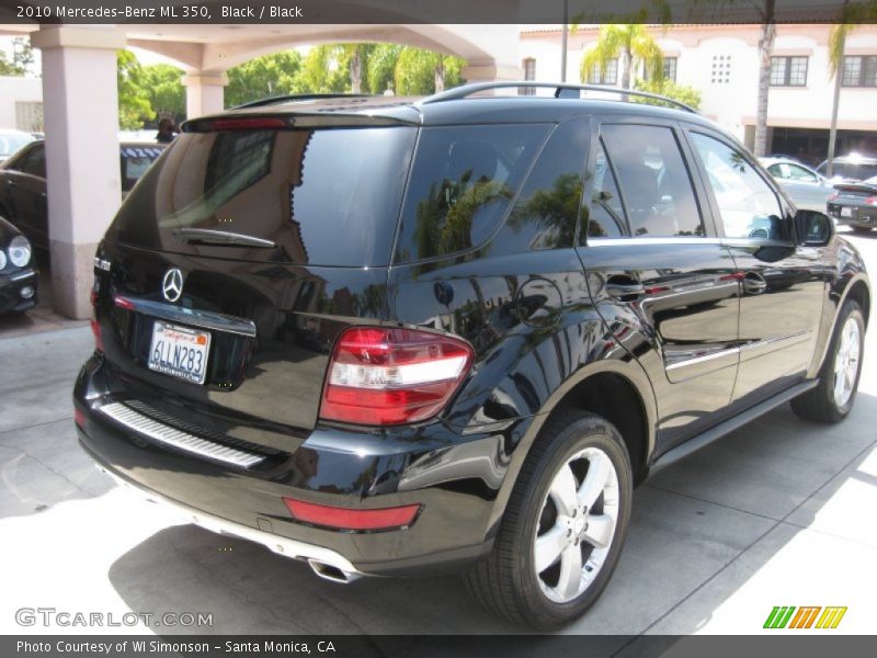 Black / Black 2010 Mercedes-Benz ML 350