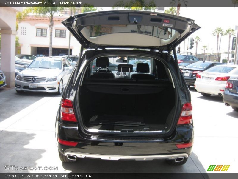 Black / Black 2010 Mercedes-Benz ML 350