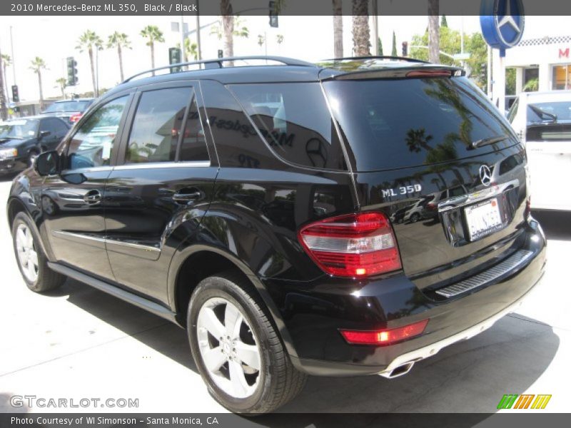 Black / Black 2010 Mercedes-Benz ML 350