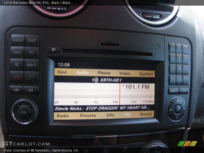 Black / Black 2010 Mercedes-Benz ML 350