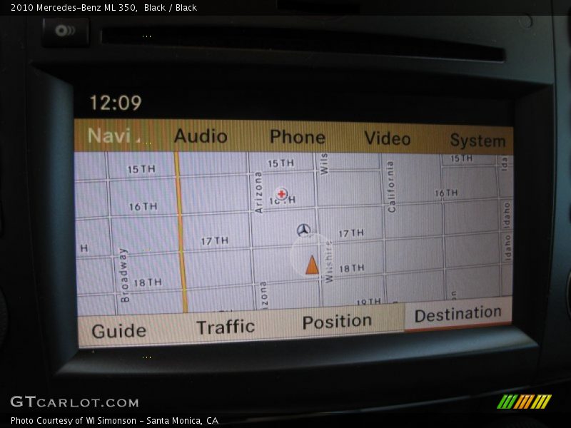 Black / Black 2010 Mercedes-Benz ML 350