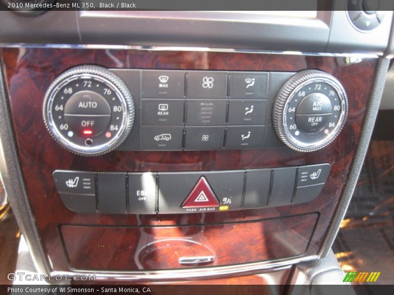 Black / Black 2010 Mercedes-Benz ML 350
