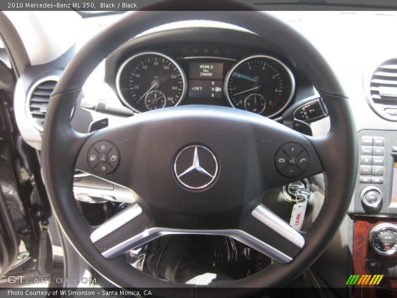 Black / Black 2010 Mercedes-Benz ML 350