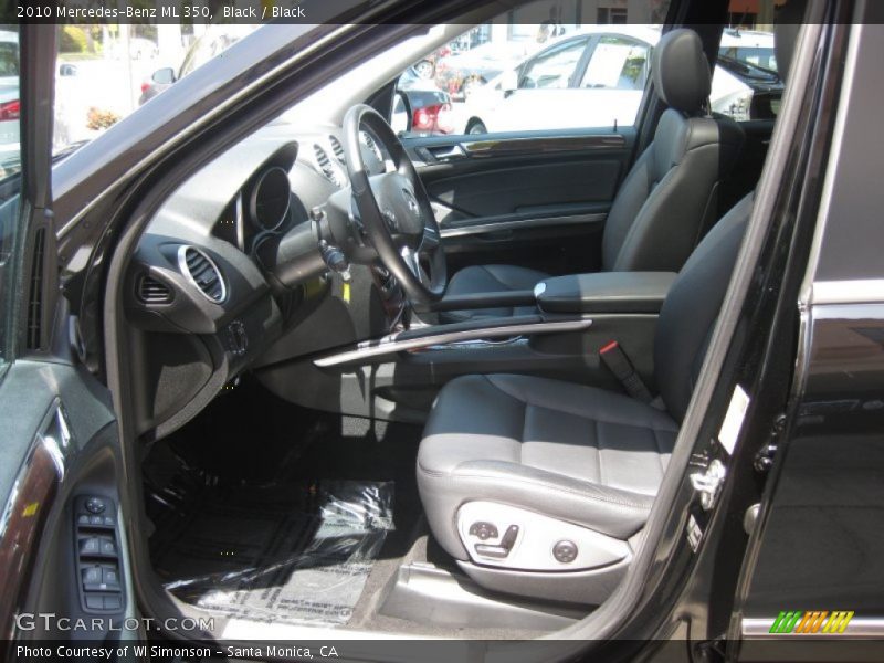 Black / Black 2010 Mercedes-Benz ML 350