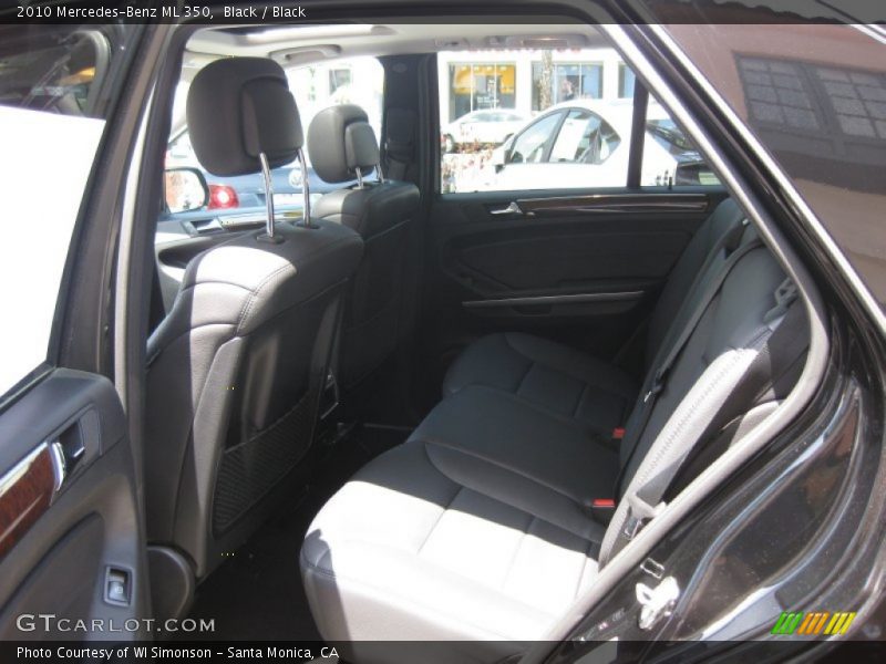 Black / Black 2010 Mercedes-Benz ML 350