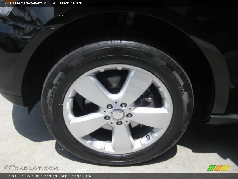 Black / Black 2010 Mercedes-Benz ML 350