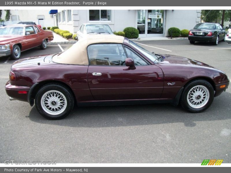 Purple / Beige 1995 Mazda MX-5 Miata M Edition Roadster