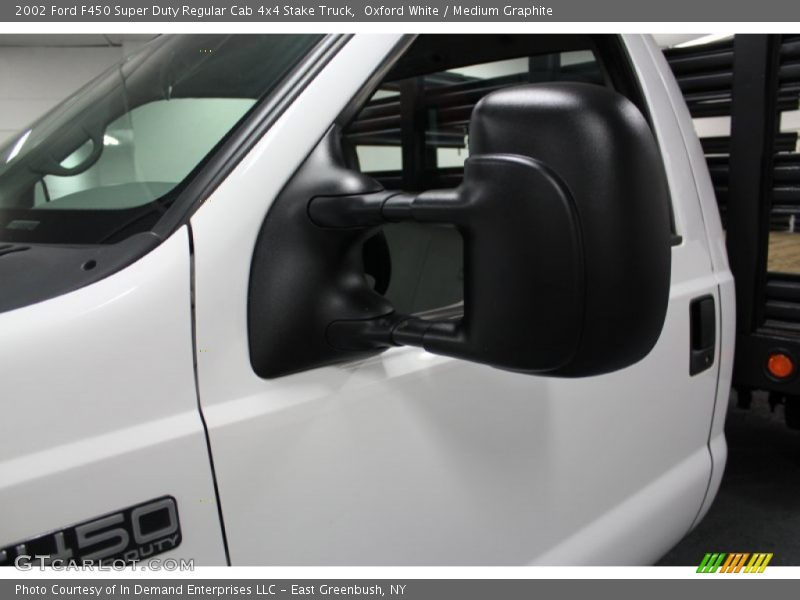 Oxford White / Medium Graphite 2002 Ford F450 Super Duty Regular Cab 4x4 Stake Truck