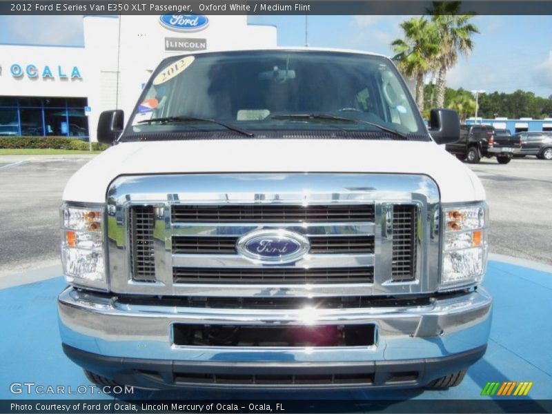 Oxford White / Medium Flint 2012 Ford E Series Van E350 XLT Passenger