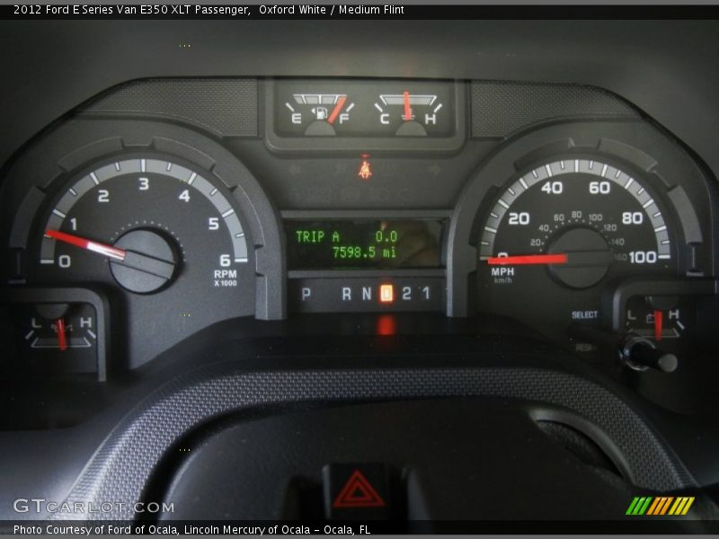 2012 E Series Van E350 XLT Passenger E350 XLT Passenger Gauges