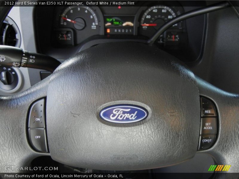 Oxford White / Medium Flint 2012 Ford E Series Van E350 XLT Passenger