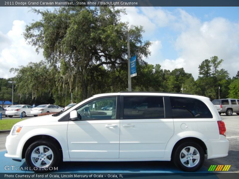 Stone White / Black/Light Graystone 2011 Dodge Grand Caravan Mainstreet