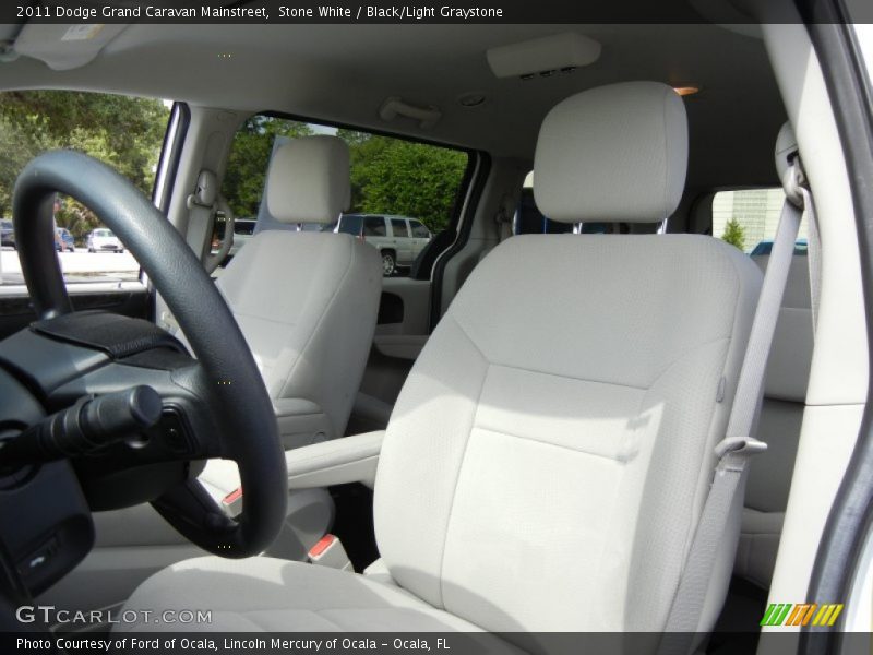 Stone White / Black/Light Graystone 2011 Dodge Grand Caravan Mainstreet