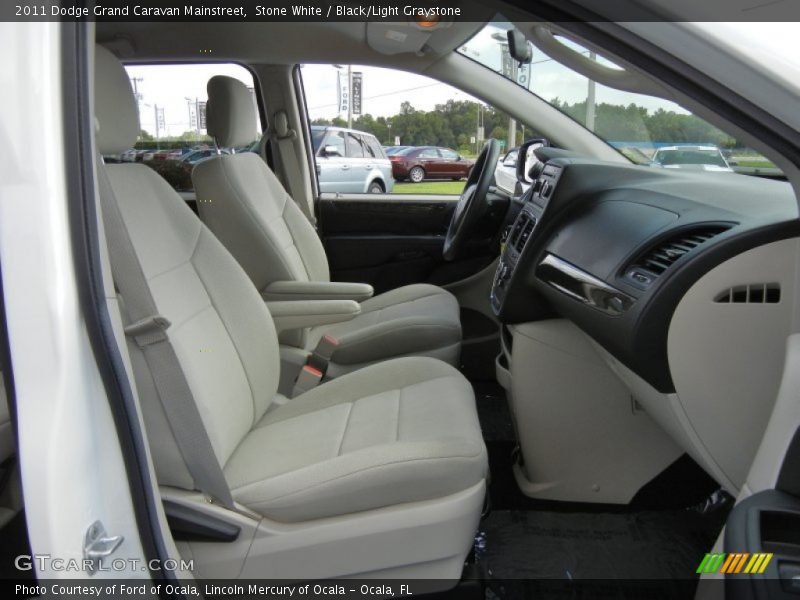 Stone White / Black/Light Graystone 2011 Dodge Grand Caravan Mainstreet