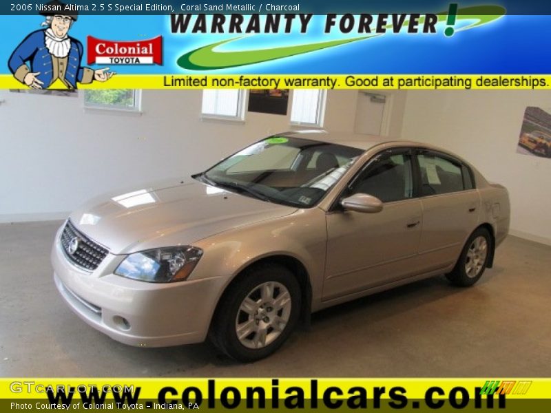 Coral Sand Metallic / Charcoal 2006 Nissan Altima 2.5 S Special Edition