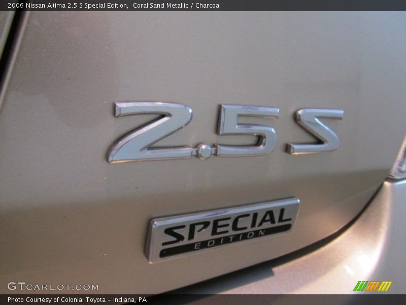 Coral Sand Metallic / Charcoal 2006 Nissan Altima 2.5 S Special Edition