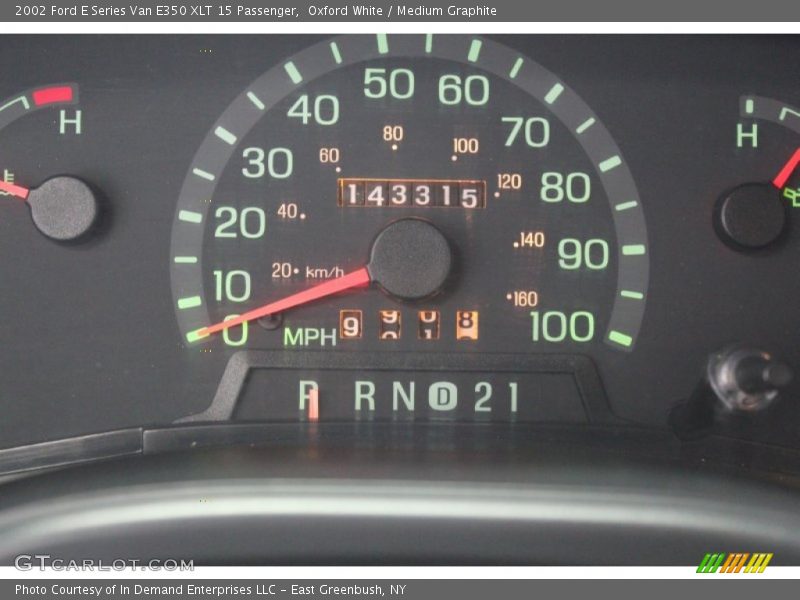 Oxford White / Medium Graphite 2002 Ford E Series Van E350 XLT 15 Passenger