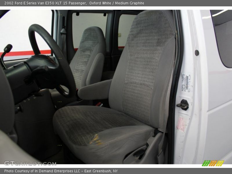 Oxford White / Medium Graphite 2002 Ford E Series Van E350 XLT 15 Passenger