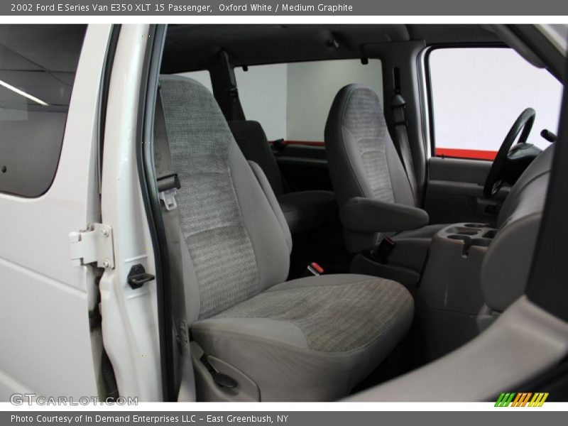 Oxford White / Medium Graphite 2002 Ford E Series Van E350 XLT 15 Passenger