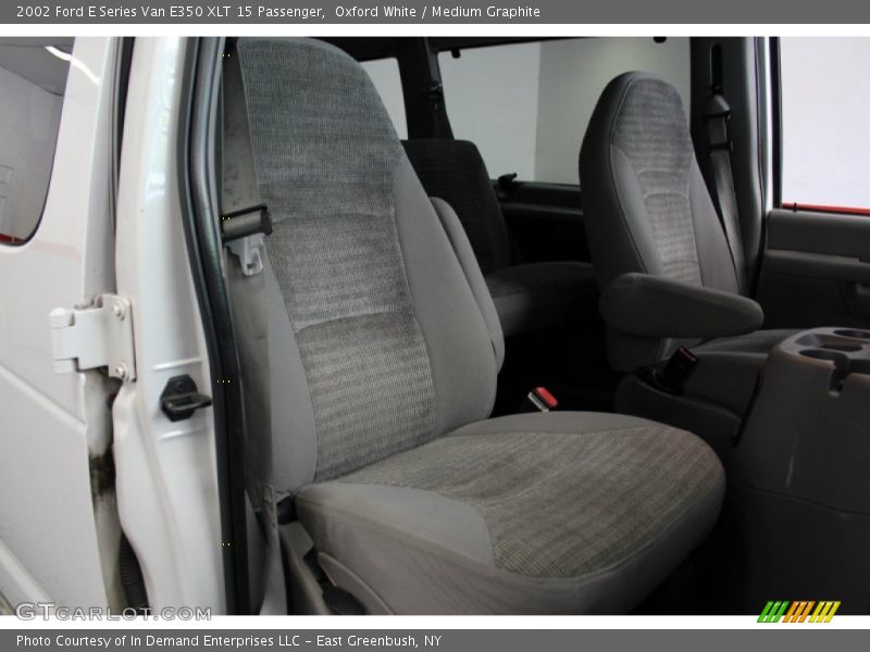 Oxford White / Medium Graphite 2002 Ford E Series Van E350 XLT 15 Passenger