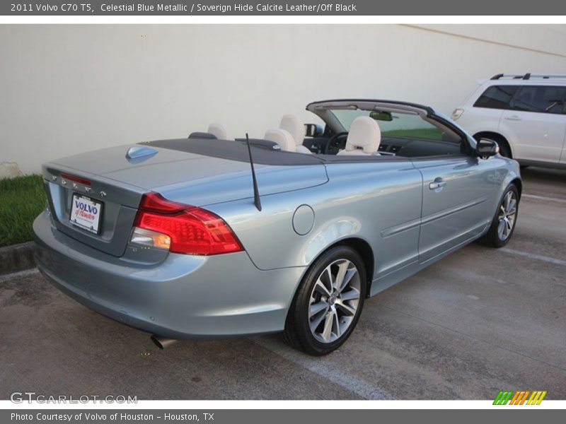 Celestial Blue Metallic / Soverign Hide Calcite Leather/Off Black 2011 Volvo C70 T5