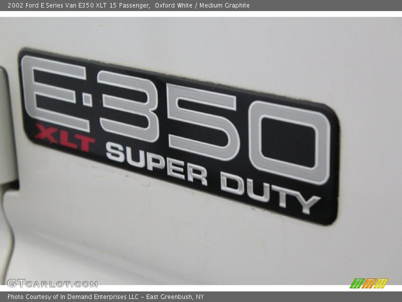 Oxford White / Medium Graphite 2002 Ford E Series Van E350 XLT 15 Passenger