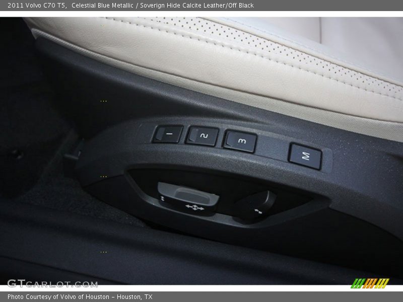 Celestial Blue Metallic / Soverign Hide Calcite Leather/Off Black 2011 Volvo C70 T5