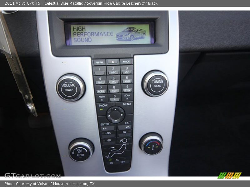 Celestial Blue Metallic / Soverign Hide Calcite Leather/Off Black 2011 Volvo C70 T5