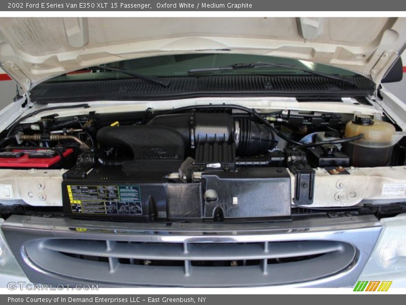 Oxford White / Medium Graphite 2002 Ford E Series Van E350 XLT 15 Passenger