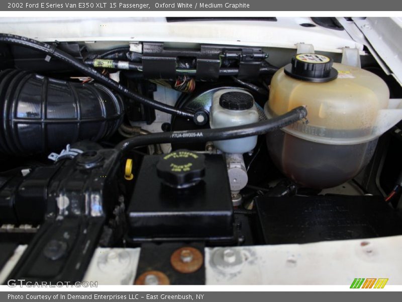 Oxford White / Medium Graphite 2002 Ford E Series Van E350 XLT 15 Passenger