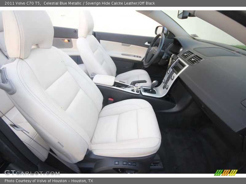Celestial Blue Metallic / Soverign Hide Calcite Leather/Off Black 2011 Volvo C70 T5