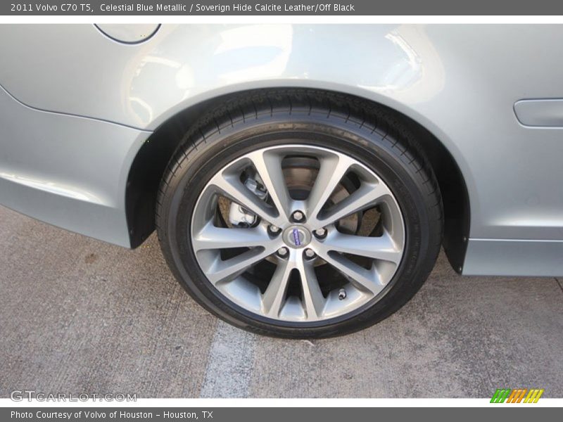 Celestial Blue Metallic / Soverign Hide Calcite Leather/Off Black 2011 Volvo C70 T5