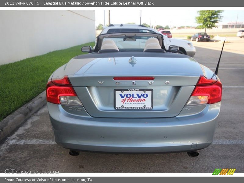 Celestial Blue Metallic / Soverign Hide Calcite Leather/Off Black 2011 Volvo C70 T5