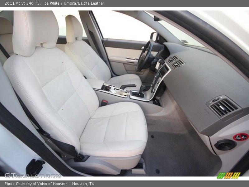 Ice White / Umbra/Calcite Leather 2011 Volvo S40 T5