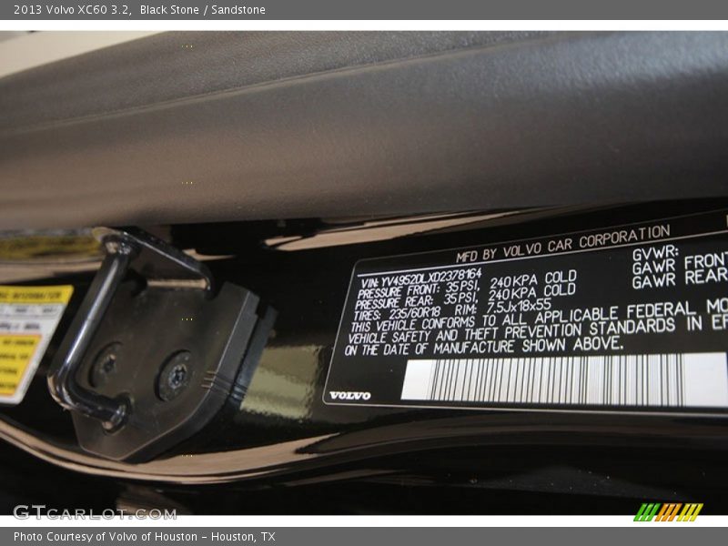 Black Stone / Sandstone 2013 Volvo XC60 3.2