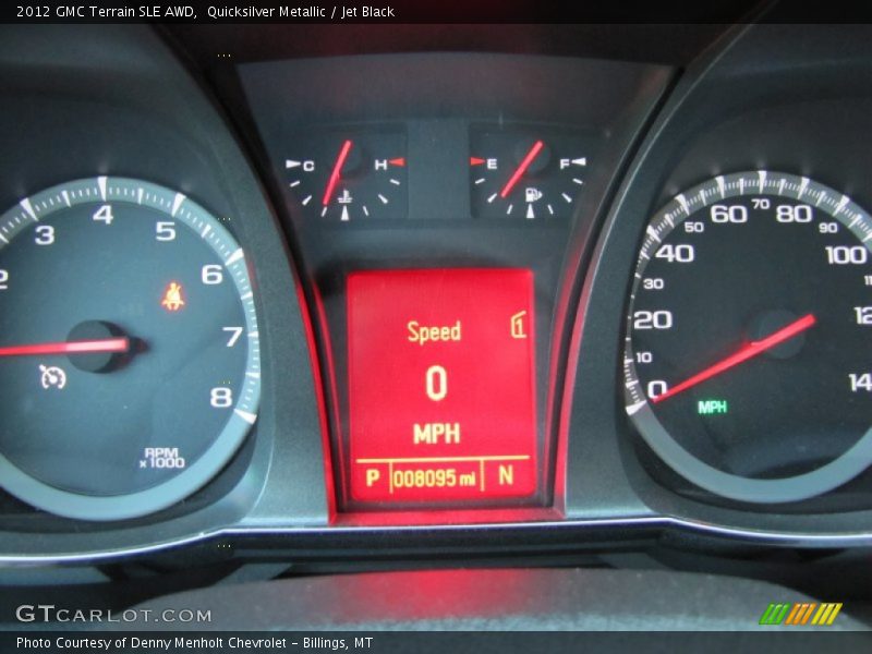Quicksilver Metallic / Jet Black 2012 GMC Terrain SLE AWD