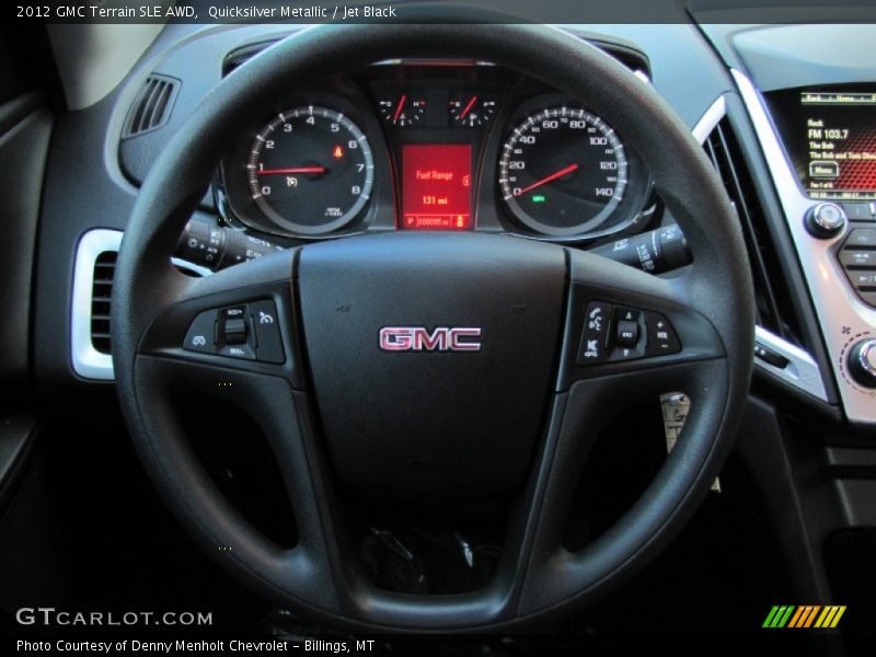 Quicksilver Metallic / Jet Black 2012 GMC Terrain SLE AWD